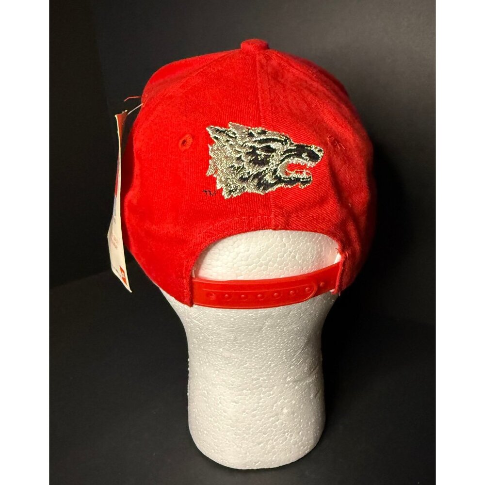 Vtg Sports Specialties New Mexico Lobos Snapback Hat Red NWT Cap Embroidery RARE - Picture 4 of 9
